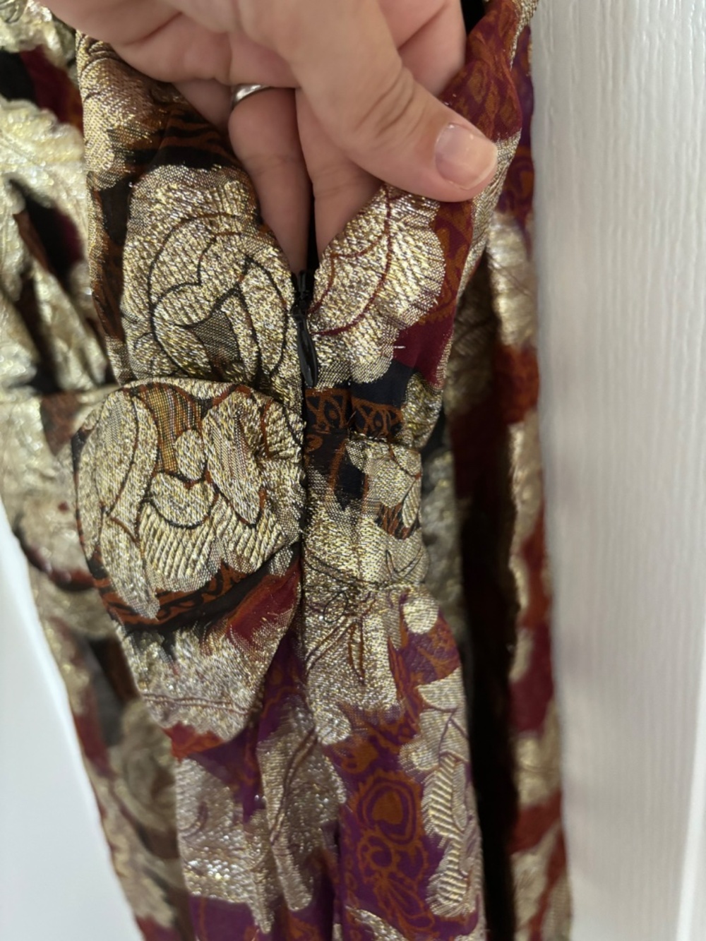 Farm Rio Lamé Jacquard Maxi Dress - Picture 6 of 11